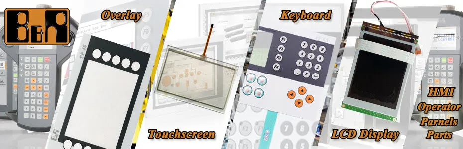 B&R Industrial HMI Parts- touchscreen panel, protective film, membrane keypad, lcd display