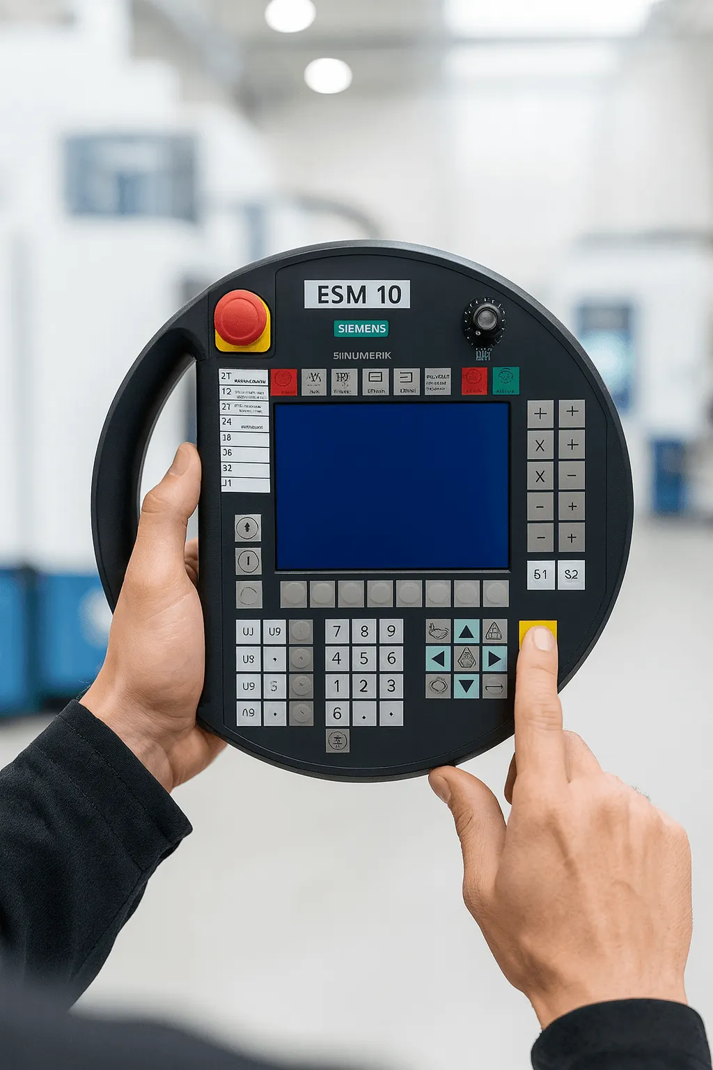 Professional product photo of the Siemens SINUMERIK HT6 handheld terminal