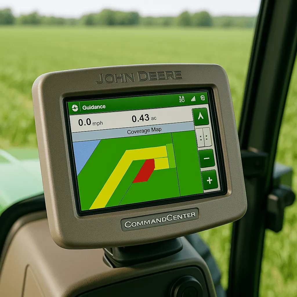 John Deere 4200 CommandCenter Display in tractor cab